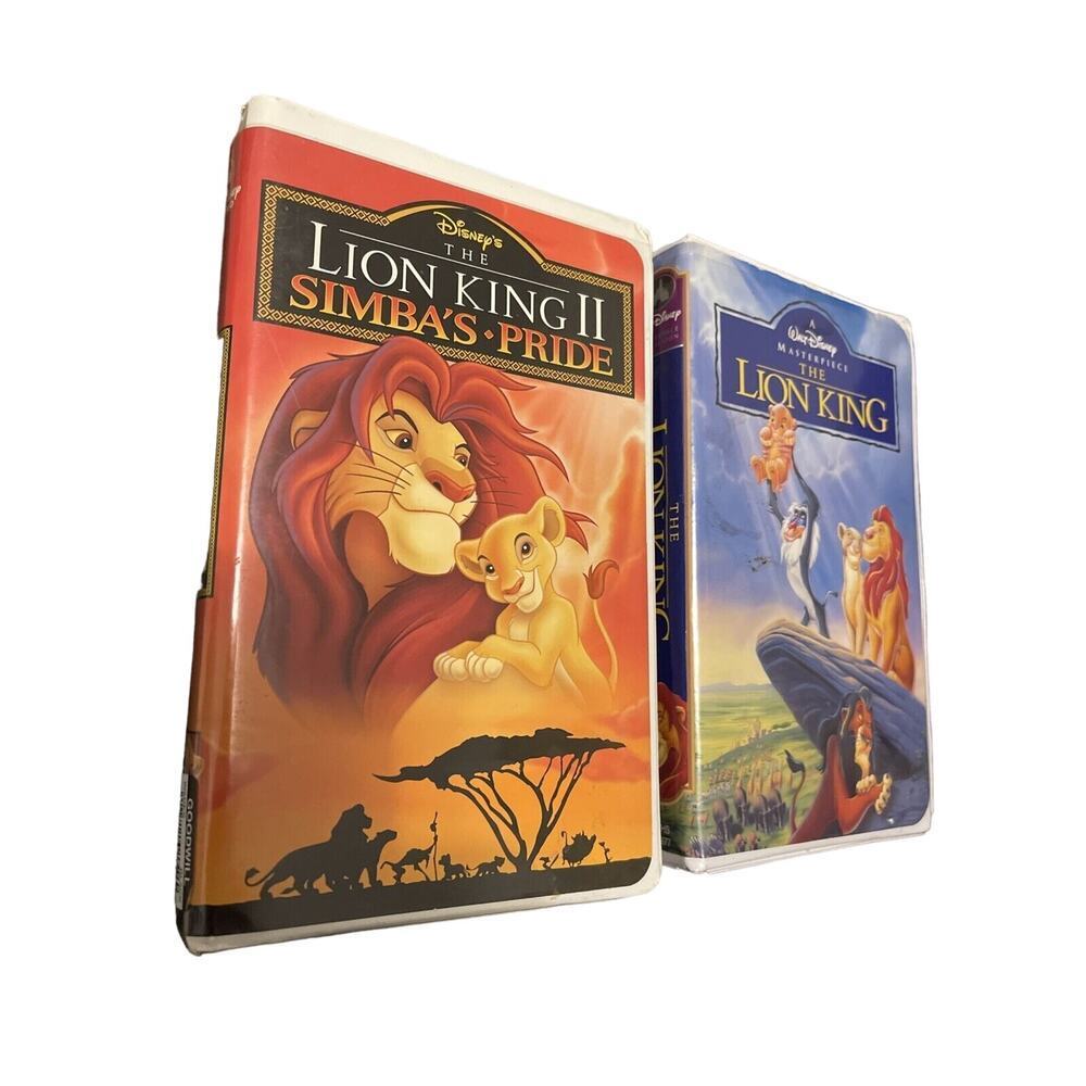 Walt Disney masterpiece The Lion King VHS/The Lion King II Simba’s pride VHS